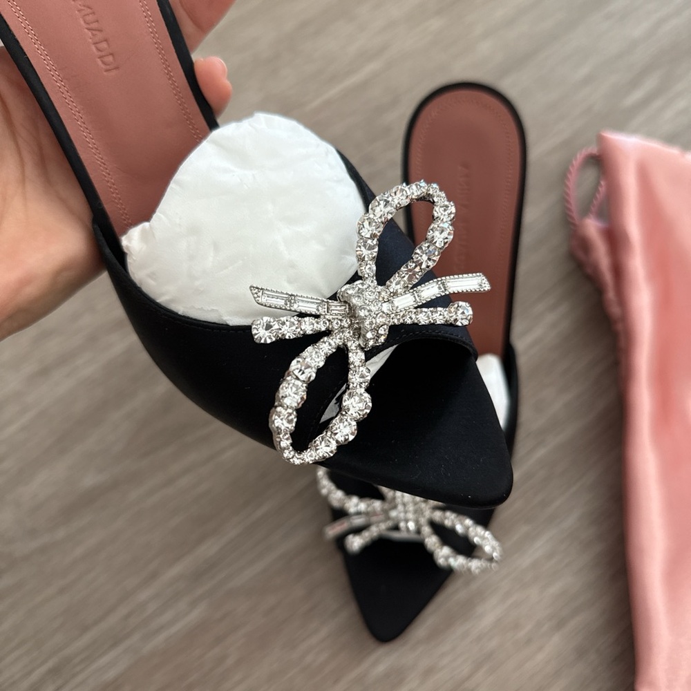 Amina Muaddi Rosie crystal sandals